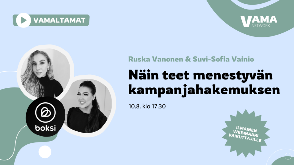 Artikkelin AVOIMET OVET: Boksi.com kertoo kuinka tehdä menestyvä kampanjahakemus pääkuva